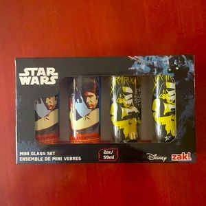 NIB Star Wars shot glass set or 4 unopened